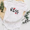 Don't Kiss Me Baskılı Bebek Beyaz Body Zıbın