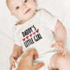 Daddy's Little Girl Baskılı Bebek Beyaz Body Zıbın